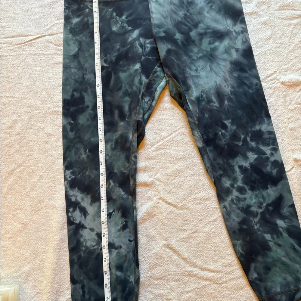 lululemon athletica Black and Charcoal Tie-Dye High-Rise Leggings
